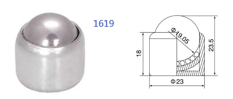 spring load ball transfer unit バネ荷重ボールトランスファーユニット