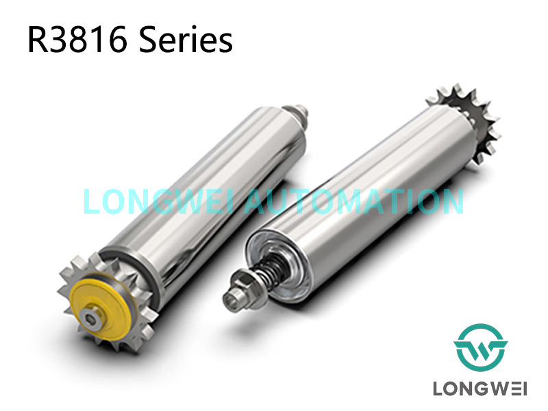 単列スチールスプロケットチェーン駆動調整可能なアキュムレーションコンベヤローラー