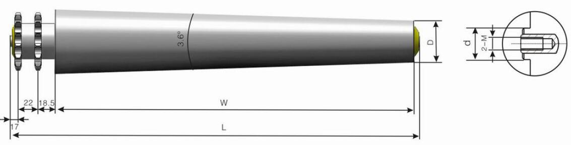 TP521スチールスプロケットテーパーローラー