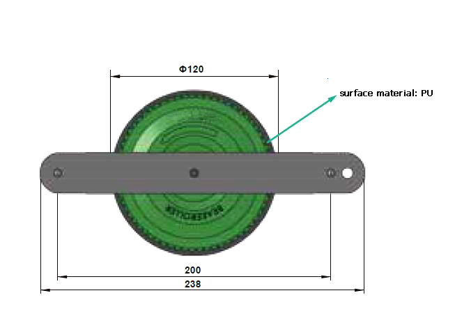 外部ブレーキローラー