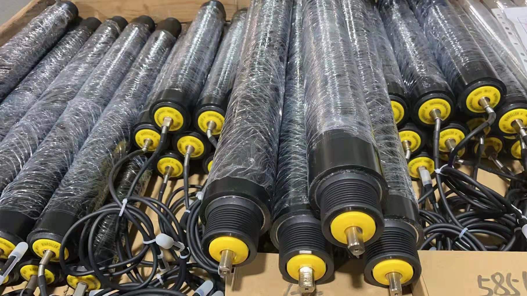 PUコーティング付きポリ-Vプーリーダイレクト電流スチールモーター駆動ローラー