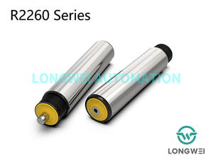 Oリングプーリー丸ベルト駆動スチールコンベヤローラー 