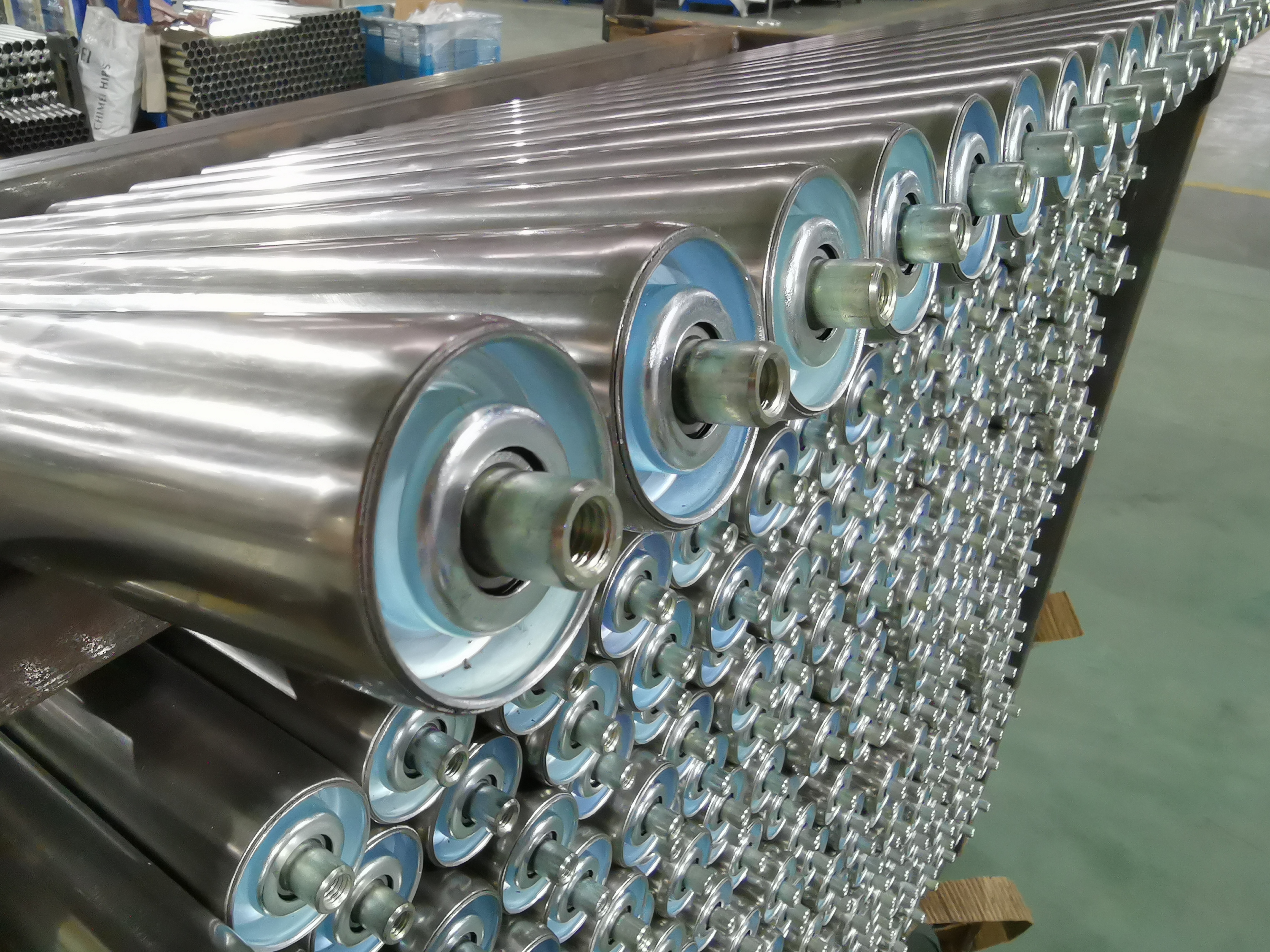 重力コンベアローラー