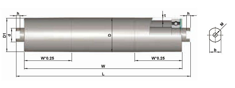 ベルトコンベア駆動ローラー