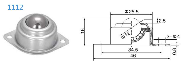フランジ固定ボール転送ユニット