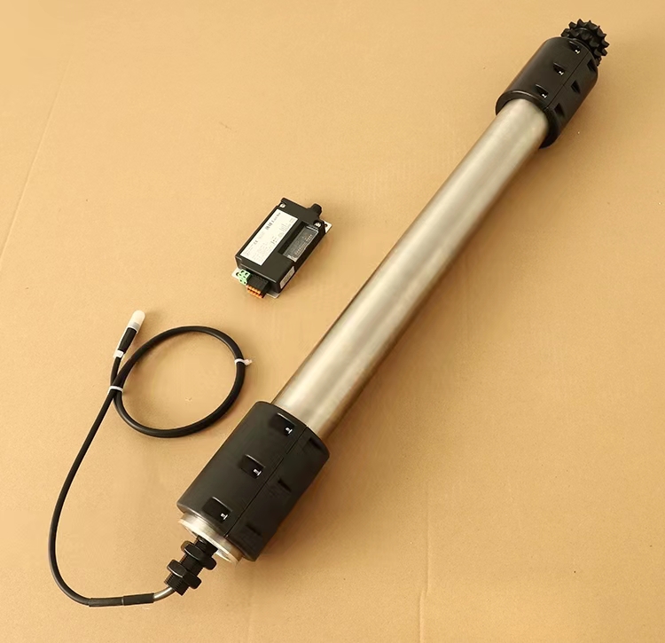  Sprokcetチェーンドライブプーリーダイレクト電流スチールモーター駆動ローラー 