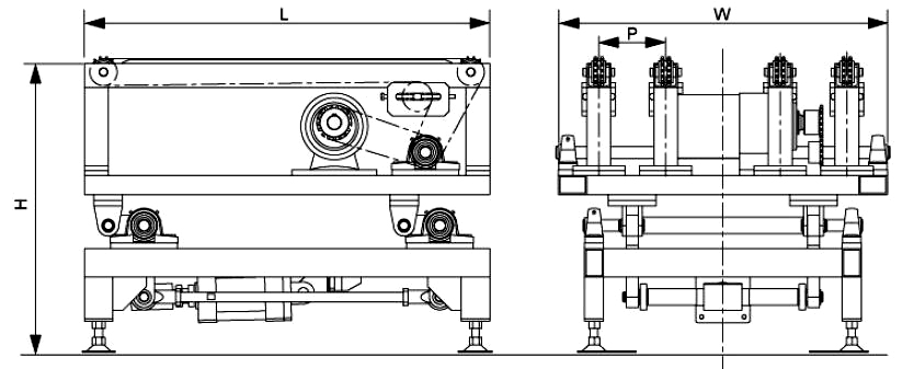 リフティングトランスファーコンベア
