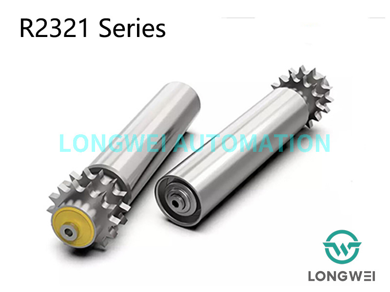 重荷重複列スチールスプロケットパレットコンベヤローラー