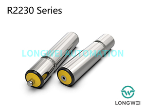 ラインシャフト単一溝付き丸ベルト駆動スチール コンベヤ ローラー 