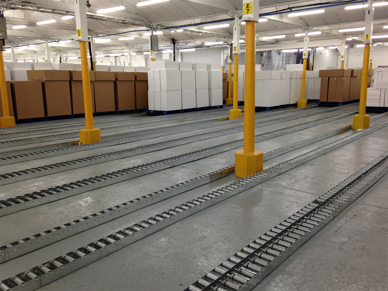 重力ローラーコンベア