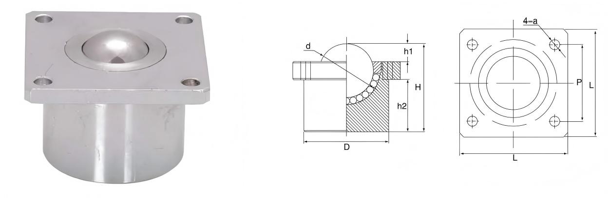 上フランジ取付型重荷重ボールトランスファユニット