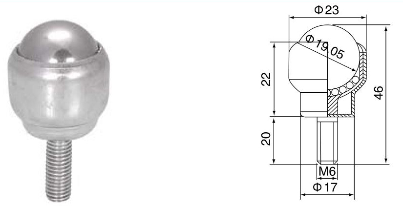 ボルト固定式ボールトランスファーユニット