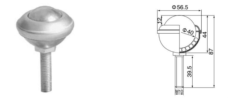 スレッド固定ボール転送ユニット
