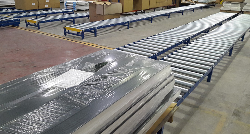 重力ローラーコンベア