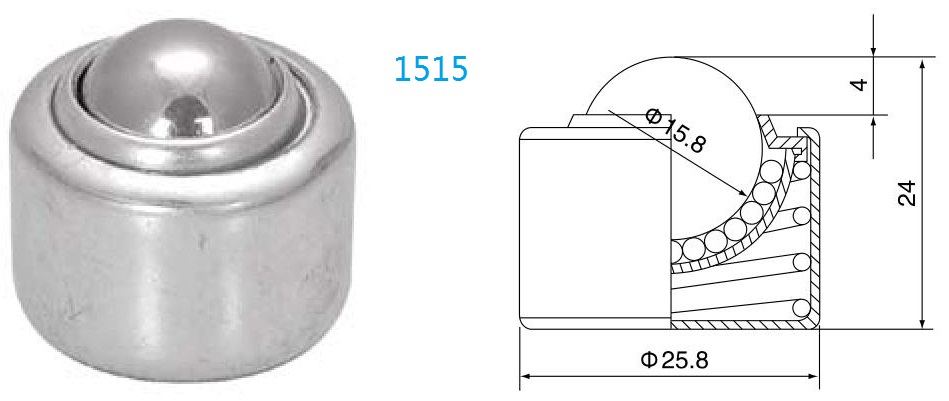 スプリングロードボールトランスファーユニット