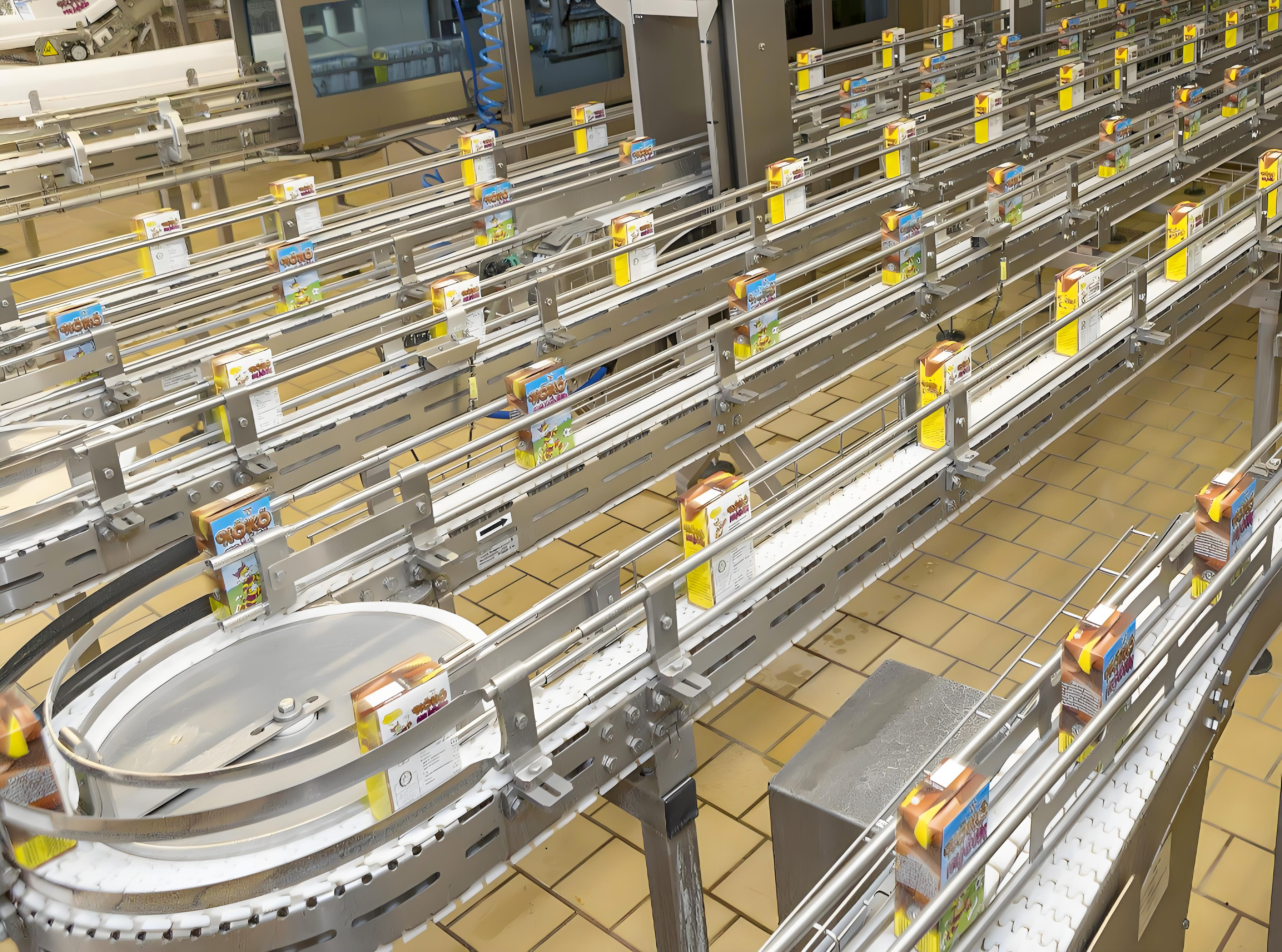 柔軟なモジュラーコンベア