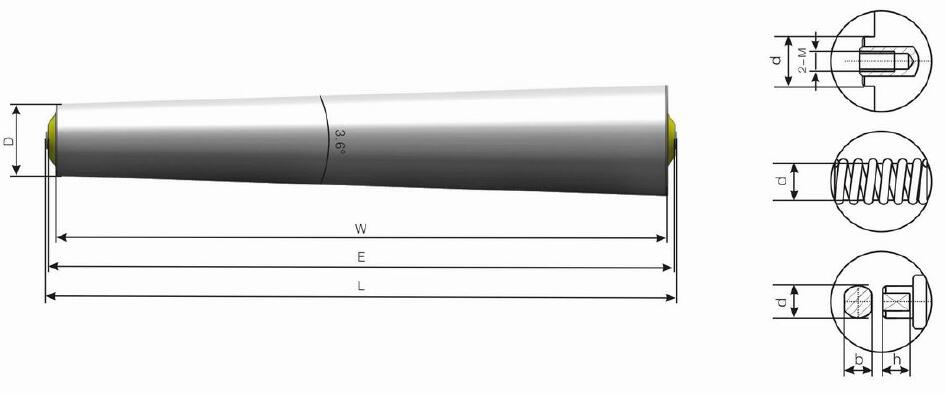 TP500 重力式円すいころ