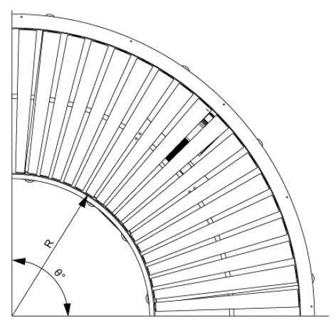 ダブルスプロケット駆動カーブローラコンベヤ