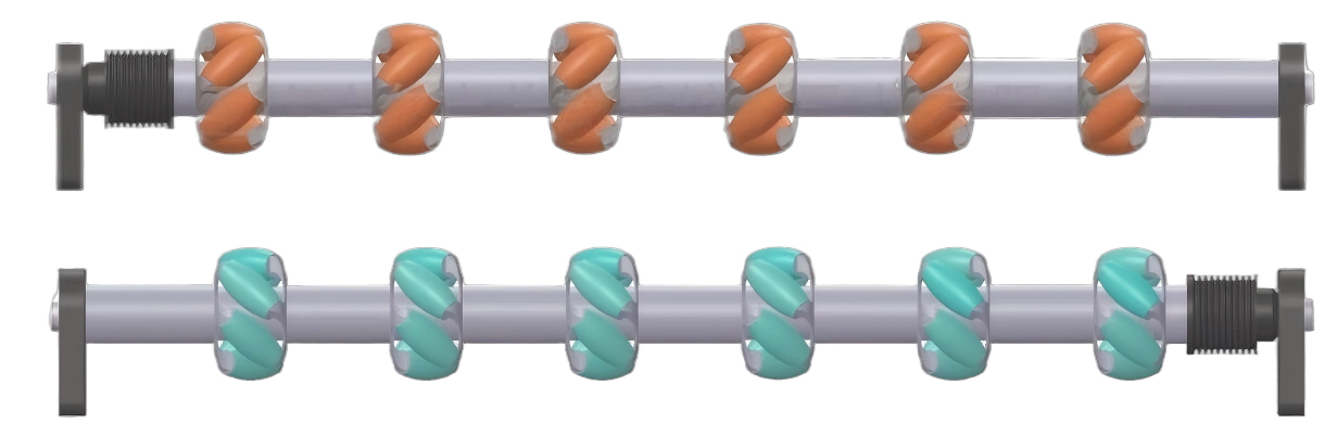 メカナムホイールの取付方法
