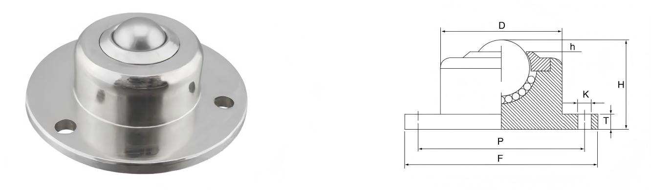 タフシリーズ ベース固定中荷重ボール搬送ユニット