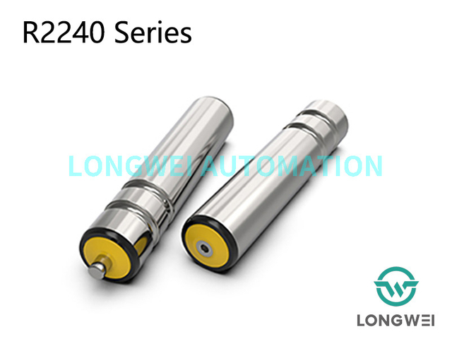 二重溝付き丸ベルト駆動スチール コンベヤ ローラー