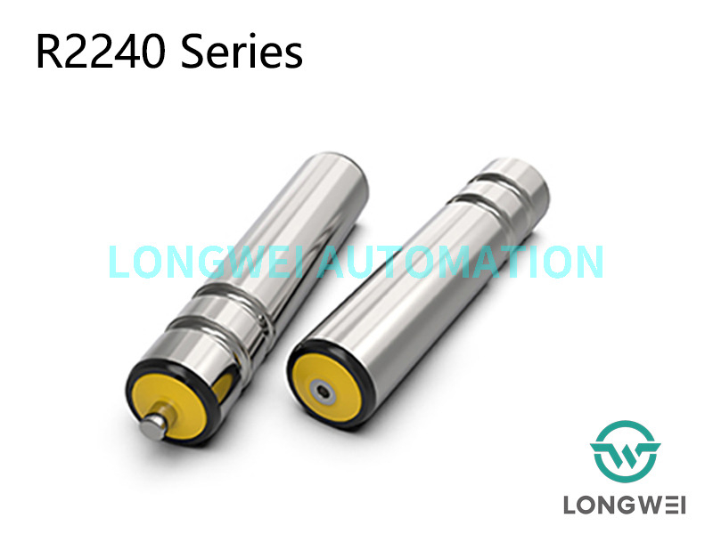 二重溝付き丸ベルト駆動スチール コンベヤ ローラー