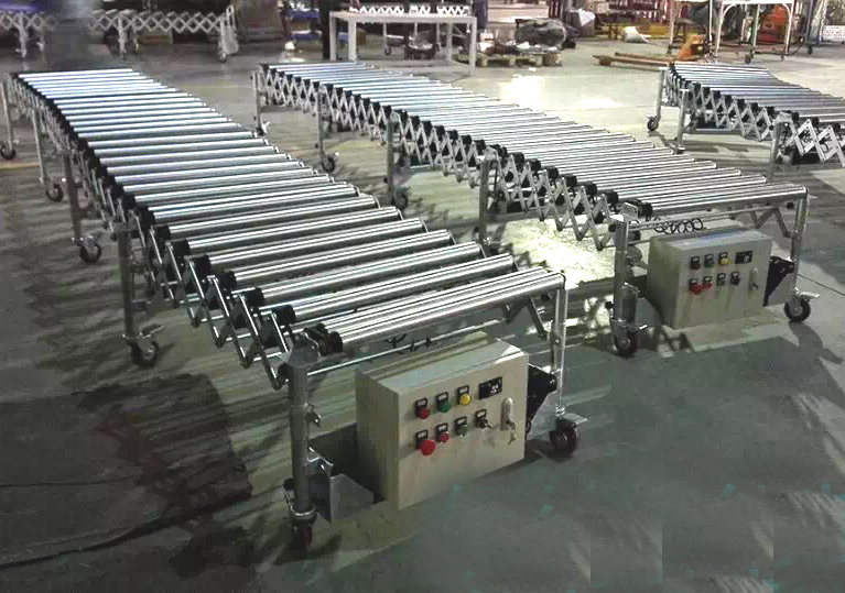 電動柔軟なローラーコンベア